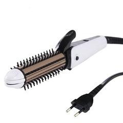 Three-in-one Hair Straightener Iron Tourmaline Ceramic Straightening Corrugation Board Curling Styling Tools Fries Hair Curlers