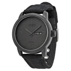 NEW Citizen Men's Black Canvas Eco Drive Watch - BM8475-00F