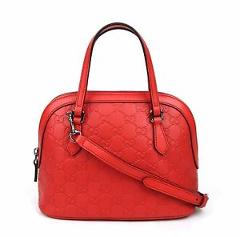 Gucci Convertible Guccissima Crossbody Mini Dome Purse Red 341504 6511