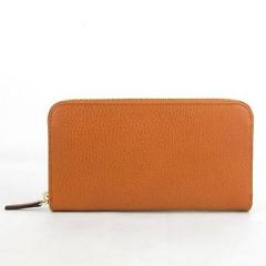 Gucci Women's Dark Orange Leather Long/Continental Wallet W/O Box 363423 7614