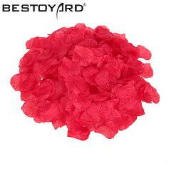 1000pcs Lifelike Artificial Silk Red Rose Petals Decorations for Wedding Party Festival Decor Simulation Wedding Flower Petals