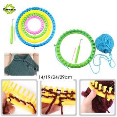 4 Size Classical Round Circle Hat Knitter Knitting Knit Loom Kit Wool Yarn Needle Knit Hobby Knitting Machine Sewing Tools