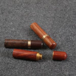 DIY Handmade Leather Tools Production Needle Storage Tools Sandalwood Needle Tube Needle Holder