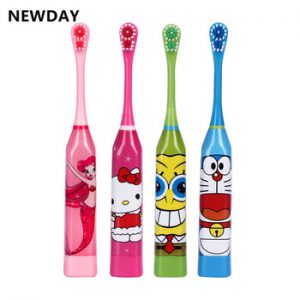 Ultrasonic Vibrating Children's Toothbrush Cute Cartoon Electric Toothbrush Lansung Sonic Teeth Whitening Kids Oral Clean