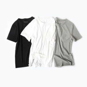 Markless Summer Cotton T Shirt Men Fashion Casual Tshirt Classic Basic T-shirt 2 Pieces Pack camisetas Top & Tees TXA5630M