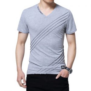 Summer Men's T-shirt Short-sleeved V Collar Half-sleeved Men's Shirt Large Size 5xl Of Men's Clothing Tshirt Cotton Men Clothes