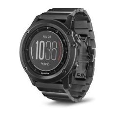 Garmin fenix 3 HR Sapphire Gray GPS Watch w/ Stainless Steel Band 010-01338-7C