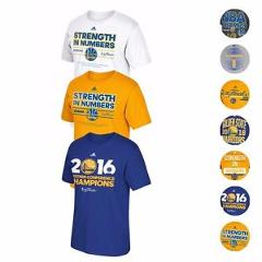 Golden State Warriors Adidas NBA Finals Championship Commemorative T-Shirt Men's