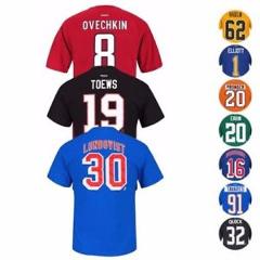 NHL Team Player Name & Number Jersey T-Shirt Collection by REEBOK - Men's