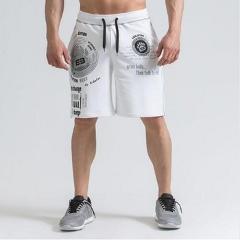 Mens Casual Fashion Cotton shorts Male 2018 Summer New Jogger Cropped Sweatpants Man Gyms Fitness Drawstring shorts