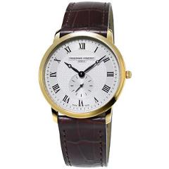 Frédérique Constant Slimline Men's FC-235M4S5 Quartz Gold Tone Case 37mm Watch