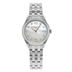 Baume & Mercier Clifton MOA10176 MOP Diamonds Steel Quartz Ladies Watch