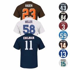 NFL "Eligible Receiver" Current Player Name & # Jersey T-Shirt Collection Men's