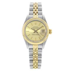 Rolex Datejust 69173 Steel & 18K Yellow Gold Fluted Automatic Ladies Watch