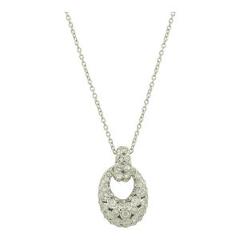 Swarovski Rhodium Plated Silver Pendant Women's Necklace 5005865