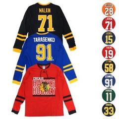 NHL "Shootout" Mass Hockey Long Sleeve Player Jersey T-Shirt Collection Men's