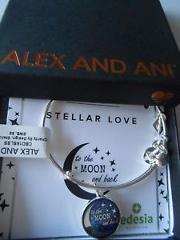 Alex and Ani STELLAR LOVE Expandable Bracelet Shiny Silver NWTBC