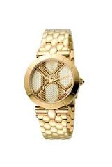 Just Cavalli Women's JC1L005M0075 ANIMAL Devore Gold IP Stainless Steel Watch