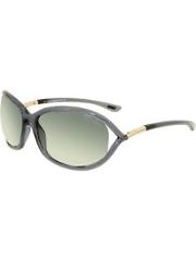 Tom Ford Women's Gradient Jennifer FT0008-0B5-61 Black Square Sunglasses