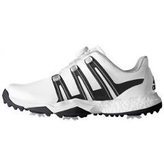 New Adidas Powerband BOA Boost Mens Golf Shoes - White/Black - Pick Size