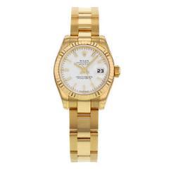 Rolex Datejust 179178 WSO 18K Yellow Gold Automatic Ladies Watch