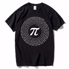 HanHent Novelty Pi Math TShirts Men's Cotton Loose Short Sleeve Tee shirts Geek Style T shirt Nerd Casual Man's T-shirts Tops
