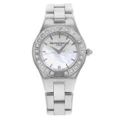 Baume & Mercier Linea 10072 Steel & Diamonds Quartz Ladies Watch