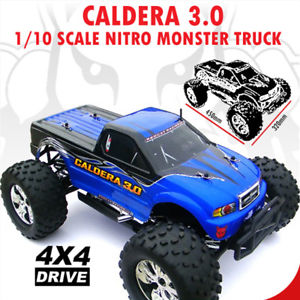 Redcat Racing Caldera 3.0 1/10 Scale Nitro Monster Truck 4WD RTR (2 Speed) Blue