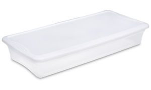 6 Pack) Sterilite 19608006 41 Quart Under Bed Latch Tote Storage Box Containers