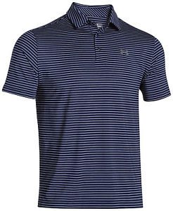 New With Tags Mens Top Tee Under Armour Muscle Golf Polo Shirt Stripe Solid