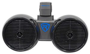 Rockville DWB65B Dual 6.5" Black 600 Watt Marine Wakeboard Tower Speaker System