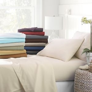 Egyptian Comfort 4 Piece Deep Pocket Bed Sheet Set - Hypoallergenic Wrinkle Free