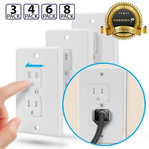 Child Baby Safety Proof Self-Closing Electrical Outlet Covers Wall Socket Plugs