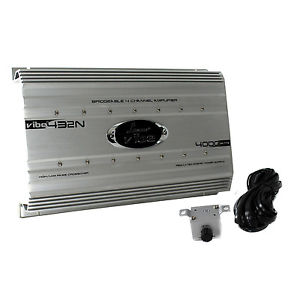 Lanzar 4000 Watt 4 Channel Bridgeable Car Audio Full Stereo Amplifier w/ Remote