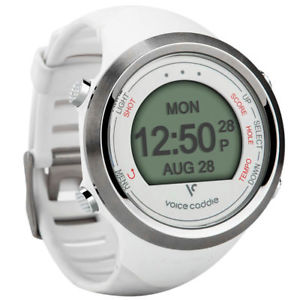 2017 Voice Caddie T1 Hybrid Golf GPS Watch White NEW