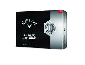 CALLAWAY HEX CHROME PLUS WHITE GOLF BALLS -1 DOZEN- NEW