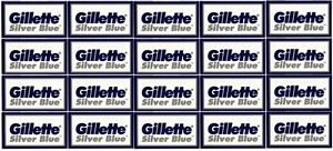 Gillette Silver Blue Double Edge Razor Blades- 100 Blades - Made in Russia