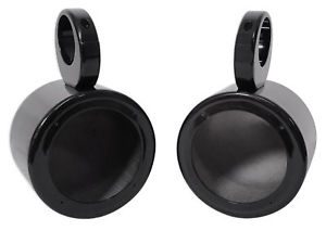 (2) Rockville MAC525B 5.25" Black Marine Wakeboard Tower Speaker Pod Enclosures