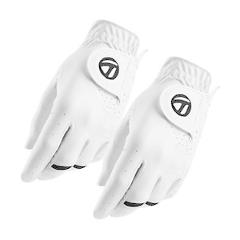 New TaylorMade All Weather Men's White 2-Pack Golf Gloves