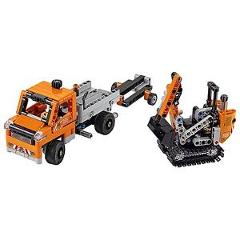 LEGO Technic Roadwork Construction Crew Truck & Vehicle Building Set | 42060