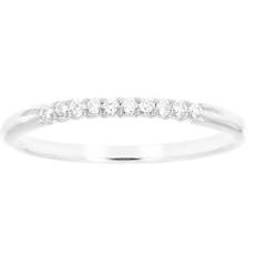 1/10 ctw Petite Diamond Wedding Band in 10K White Gold