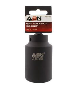 ABN Axle Nut Socket 1/2" Inch Drive Universal for 6pt Axle Nut on Vehicles