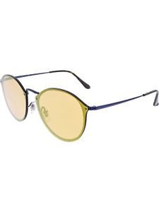 Ray-Ban Women's Polarized Blaze Round RB3574-90387J-59 Blue Sunglasses