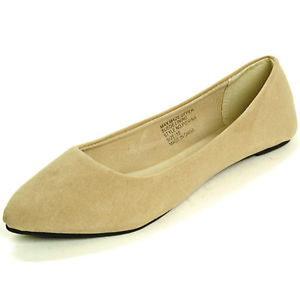 Alpine Swiss Lilly Women's Ballet Flats Pointed Toe Suede Lined Microsuede Shoes