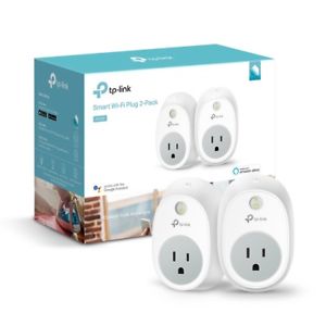 2 Pack TP-Link Wi-Fi Smart Plug HS-100 Works W/Alexa & Google Assistant