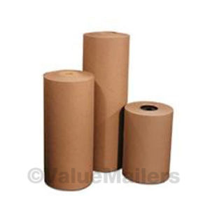 24" 30 lbs 1200' Brown Kraft Paper Roll Shipping Wrapping Cushioning Void Fill