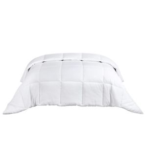 Queen Comforter Bedding Insert w/ Corner Tabs Soft Down Alternative Quilt White