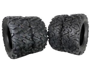 MASSFX 4 Set Dual Compound 27x11-14 Rear 27x9-14 Front ATV Tires 6 Ply