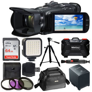 Canon VIXIA HF G21 Full HD Camcorder + 64GB + Canon Case + LED Light + UV Kit