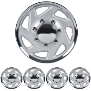 Hub Caps Fits Ford E-250 E-350 F-250 F-350 RIM Wheels Covers 4PC Chrome 16 Inch